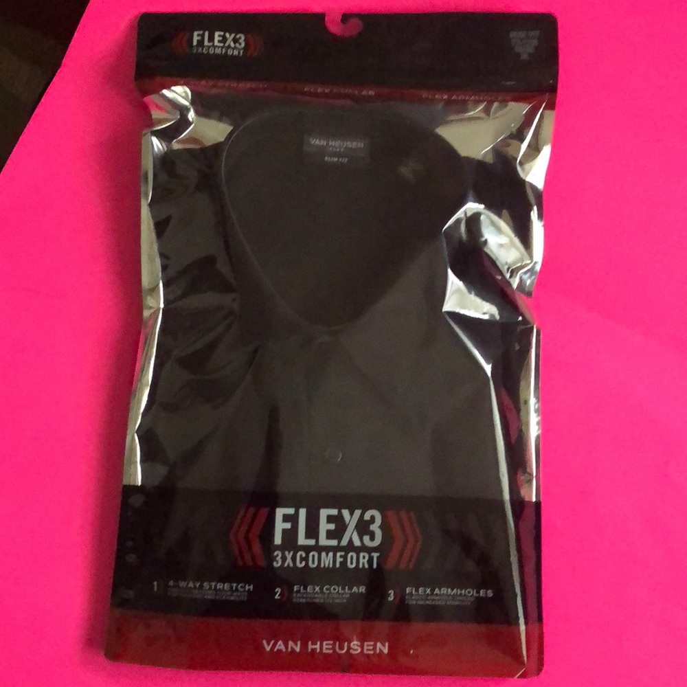 Van Heusen Flex3 Slim Fit XL Long-sleeve Button-up